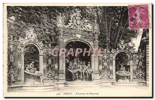 Cartes postales Nancy Fontaine de Neptune