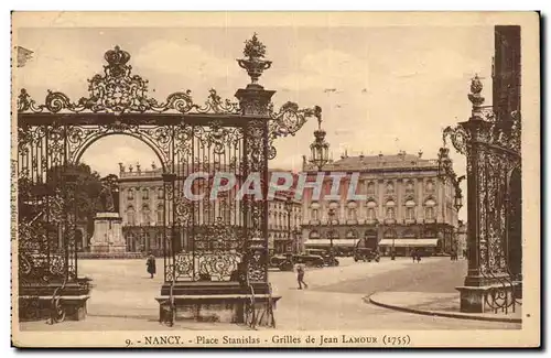 Cartes postales Nancy Place Stanislas Grilles de Jean Lamour (1755)