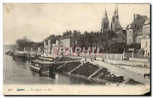 Cartes postales Blois Les quais