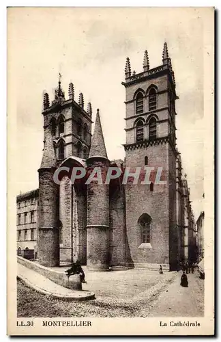 Cartes postales Montpellier La cathedrale