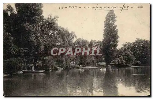 Paris Ansichtskarte AK Le lac du parc Montsouris