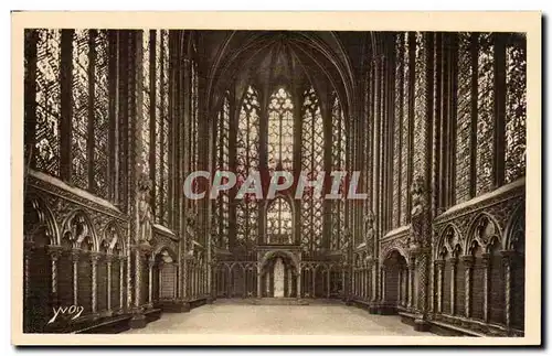 Paris Cartes postales Interieur de la Sainte Chapelle Chapelle haute