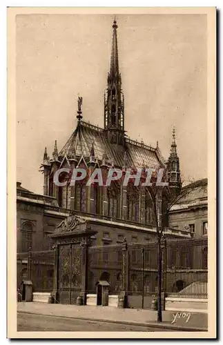 Paris Ansichtskarte AK La Sainte Chapelle et la grille du palais de justice