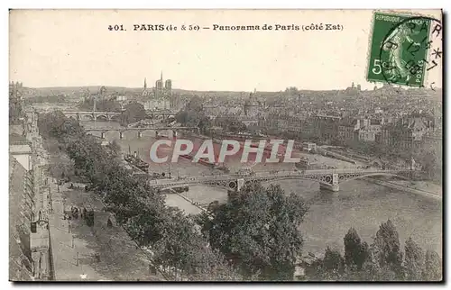 Paris Cartes postales Panorama de paris (Cote Est)