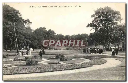 Paris Cartes postales Roseraie de Bagatelle