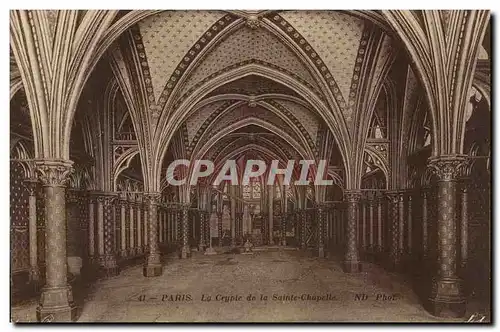 Paris Ansichtskarte AK Crypte de la Sainte Chapelle