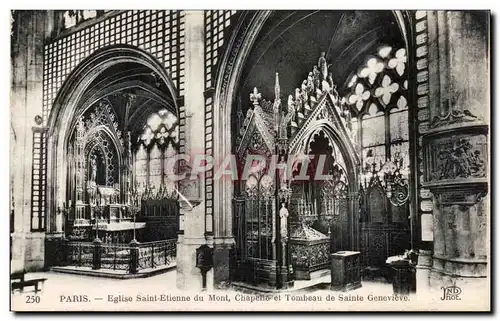 Paris Cartes postales Eglise Saint Etienne du Mont Chapelle et tombeau de Sainte Genevieve