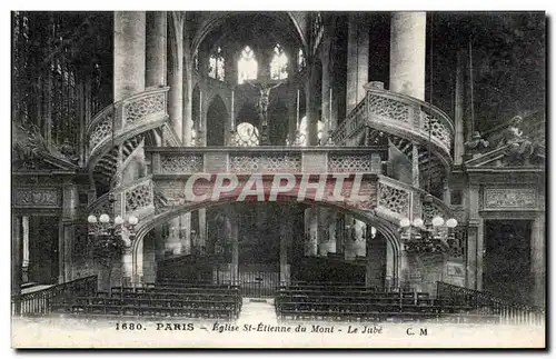 Paris Ansichtskarte AK Eglise Saint Etienne du Mont Le Jube