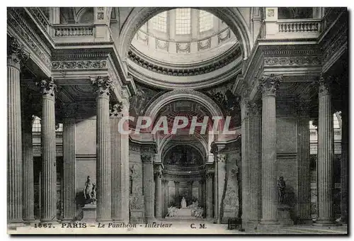 Paris Cartes postales Le Pantheon Interieur