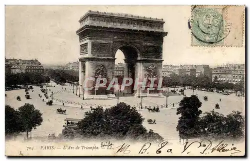 Paris Cartes postales Arc de triomphe