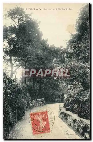 Paris Ansichtskarte AK Parc Montsouris Allee des roches