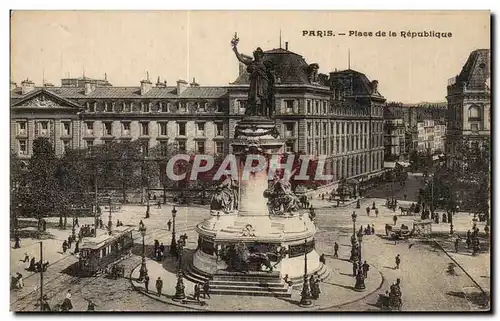 Cartes postales Paris place de la Republique