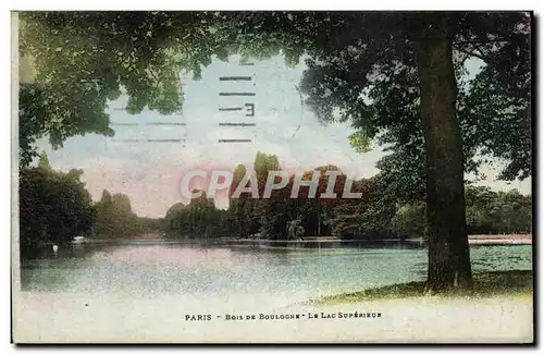 Paris Ansichtskarte AK Bois de Boulogne Le lac superieur