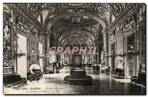 Paris Cartes postales palais du Senat La salle du Trone