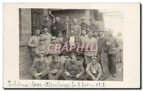 Militaria - CARTE PHOTO Trhana Saw Altenbourg - 2 Juin 1918 - Cartes postales