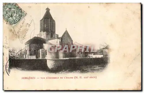 Surgeres - Vue d&#39Ensemble de l&#39Eglise - Cartes postales