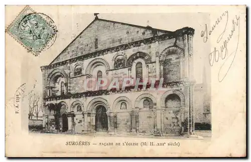 Surgeres - Facade de l&#39Eglise - Cartes postales