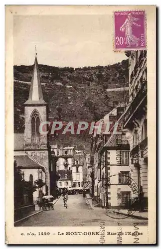 Le Mont Dore - Rue de l&#39Eglise - Cartes postales