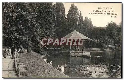 Paris - 19 - Buttes Chaumont - Le Kiosque a Musique - Cartes postales