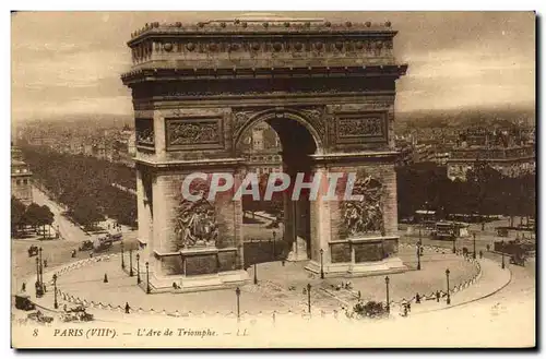 Paris - 8 - L&#39Arc de Triomphe - Cartes postales