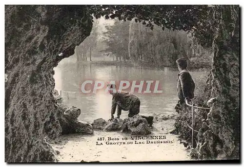 Paris - 12 - Bois de Vincennes - La Grotte de Lac Daumnesnil Enfants - Ansichtskarte AK