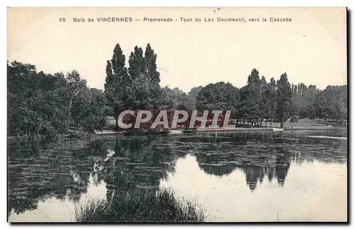 Paris - 12 - Bois de Vincennes - Promenade - Tour du Lac Daumesnil - Ansichtskarte AK