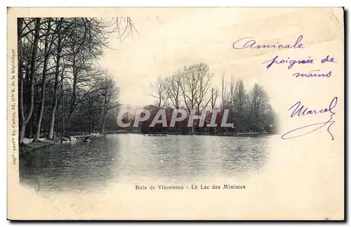 Paris - 12 - Bois de Vincennes - Le Lac des Minimes - Cartes postales