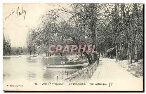 Paris - 12 - Bois de Vincennes - Lac Daumnesnil - Ansichtskarte AK