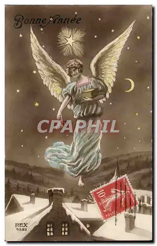 Fetes - Bonne Annee - Christmas angel ditributing gifts - ange - engel Cartes postales