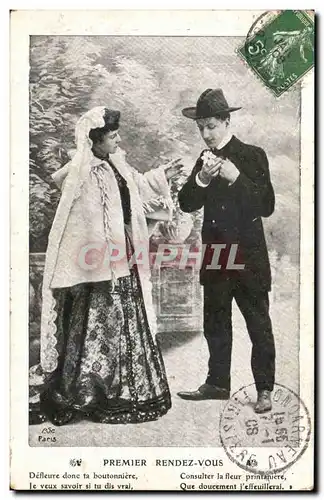 Fantaisie - Couple - Woman with long beautiful veil - wedding - mariage - Cartes postales