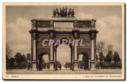 Paris - 1 - L&#39Arc du Triomphe du Carrousel - Cartes postales