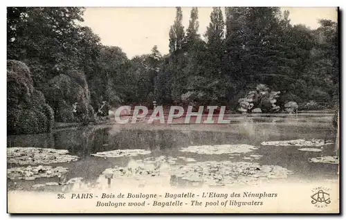 Paris - 16 - Bois de Boulogne - Bagatelle - L&#39Etang des Nenuphars - Ansichtskarte AK