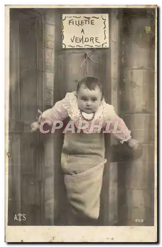 Fantaisie - Bebe - Fillette a Vendre - Baby - Cartes postales