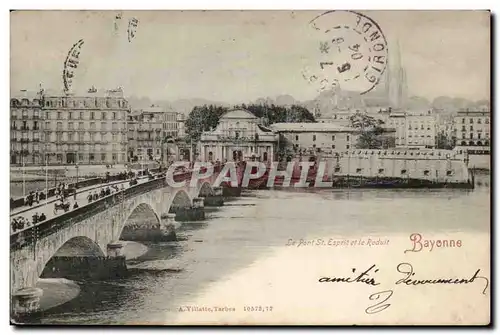 Ansichtskarte AK Bayonne Le pont St Esprit et le reduit