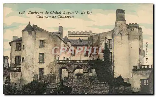 Cartes postales Environs de Chatele Guyon Chaetau de Chazeron