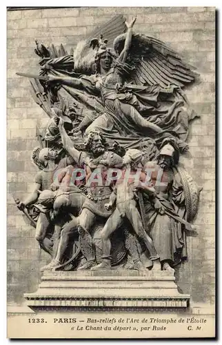 Paris - 8 - Bas Relief de l&#39Arc de Triomphe - Ansichtskarte AK