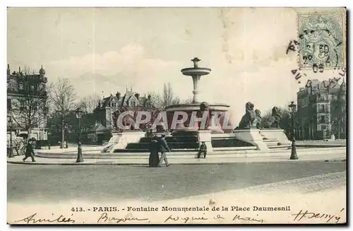 Paris - 12 - Fontaine Monumentale - Place Daumesnil - Ansichtskarte AK