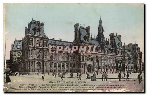 Paris - 4 - Hotel de Ville Cartes postales