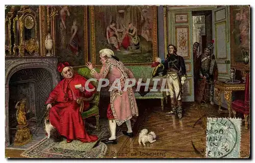 Animaux - Chien - Noble white lapdog in noble setting Billet de logement CArdinal - Ansichtskarte AK