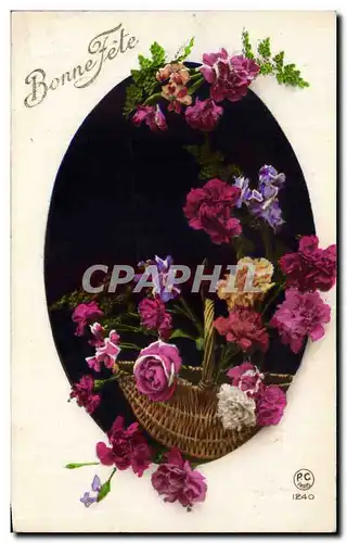 Fetes - Bonne Fete - Fleurs - Flowers - Cartes postales
