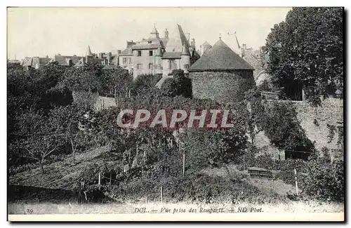 Dol - Vue prise des Remparts - Cartes postales