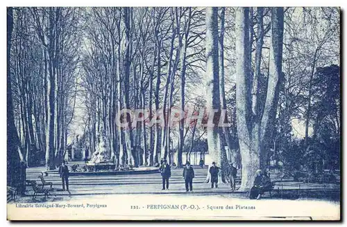 Perpignan - Square des Platanes - Ansichtskarte AK