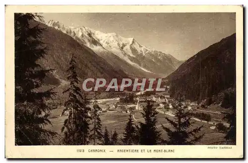 Chamonix - Argentiere et le Mont Blanc - Cartes postales