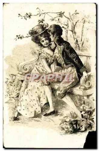 Fantaisie - Couple - Telling a Secret Cartes postales