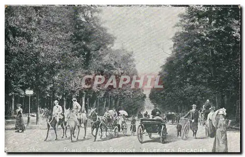 Paris - 16 - Bois de Boulogne - cheval - velo - horse Ansichtskarte AK