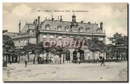 Paris - 13 - Mairie du XIII Arrondissement Ansichtskarte AK