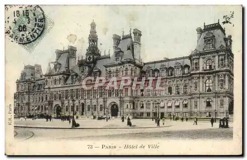 Paris - 4 - Hotel de Ville Cartes postales