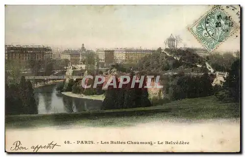 Paris - 19 - Buttes Chaumont - Belvedere Cartes postales