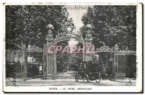 Paris - 8 - Parc Monceau - automobile Ansichtskarte AK