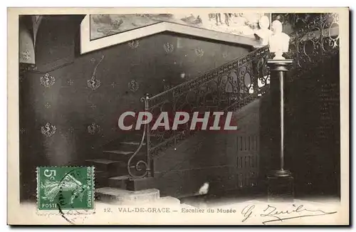 Paris - 5 - Val de Grace - Escalier du Musee - Cartes postales